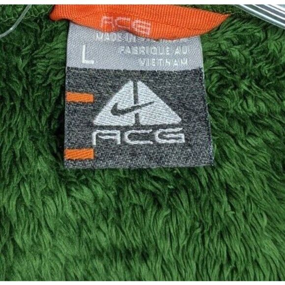 Nike ACG Womens Sweater Jacket All Conditions Gear Green Fleece Full Zip Large - Picture 12 of 12